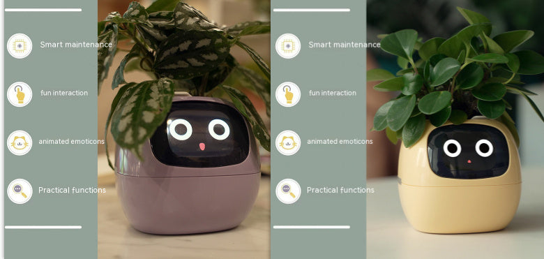 Facial Expression Control Intelligent Flower Pot