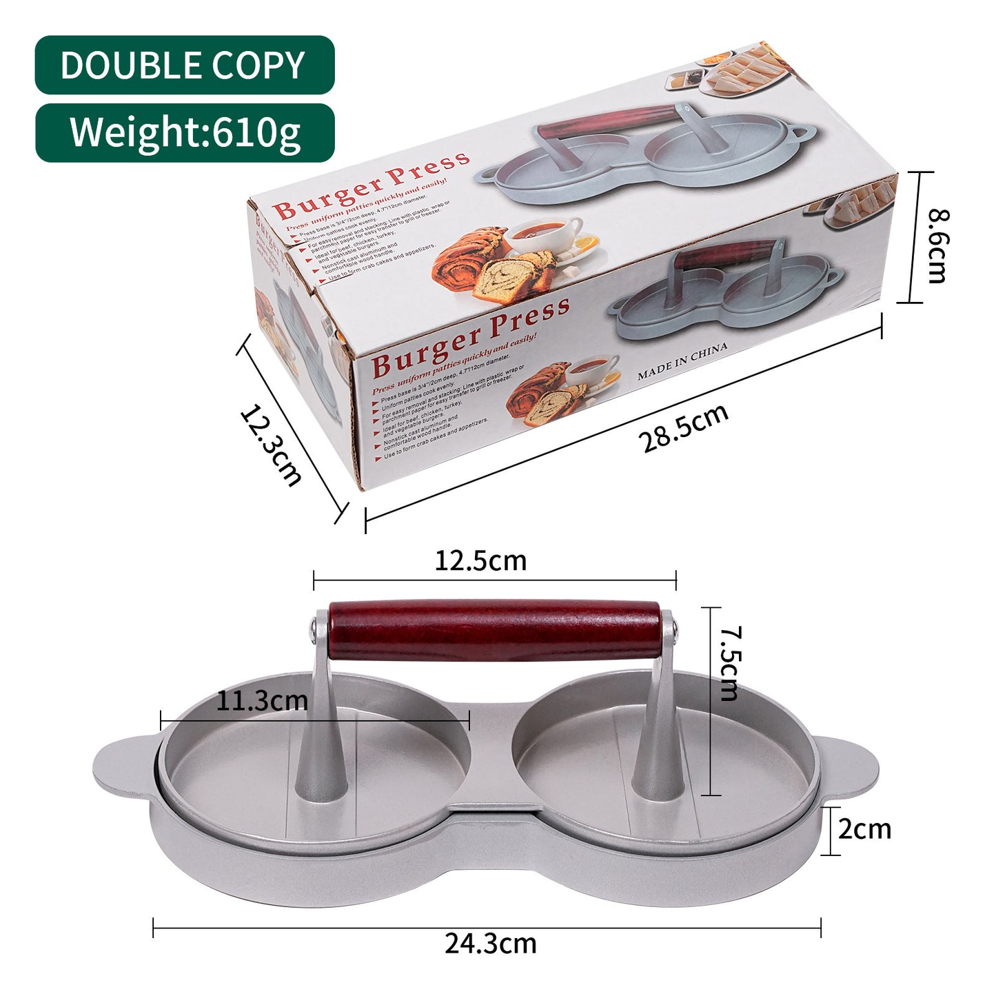 Hamburger Cutlet Press Round Mold