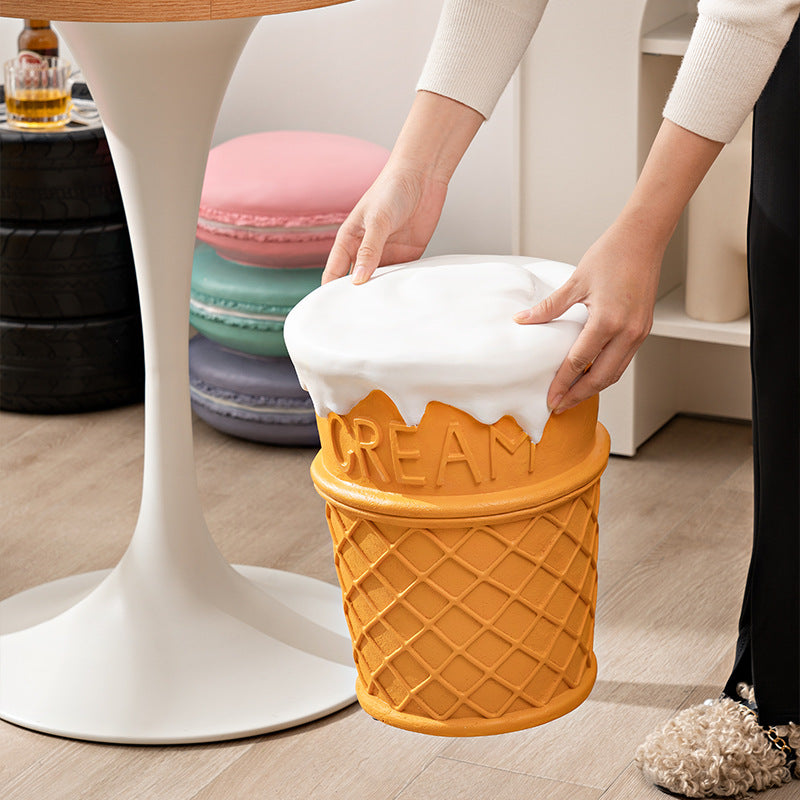 Ice Cream Cone Stool Retro Domestic Ornaments