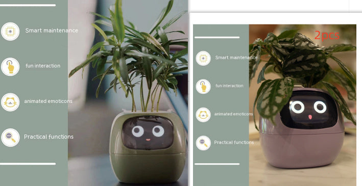 Facial Expression Control Intelligent Flower Pot