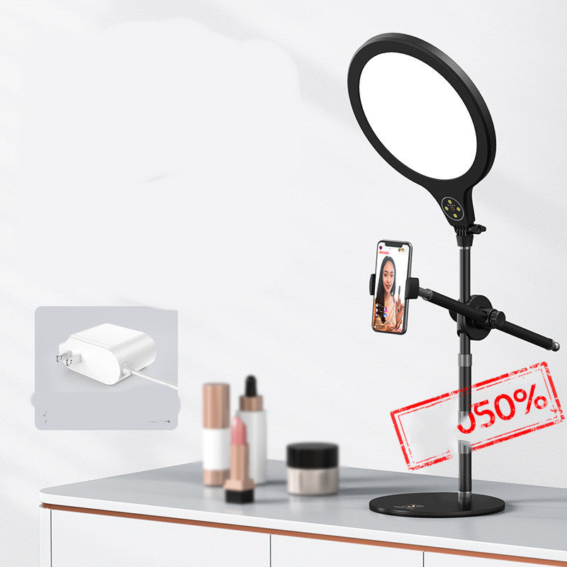 Lampe de beauté pour Photo plein écran, téléphone portable, support télescopique de remplissage au sol pour bureau