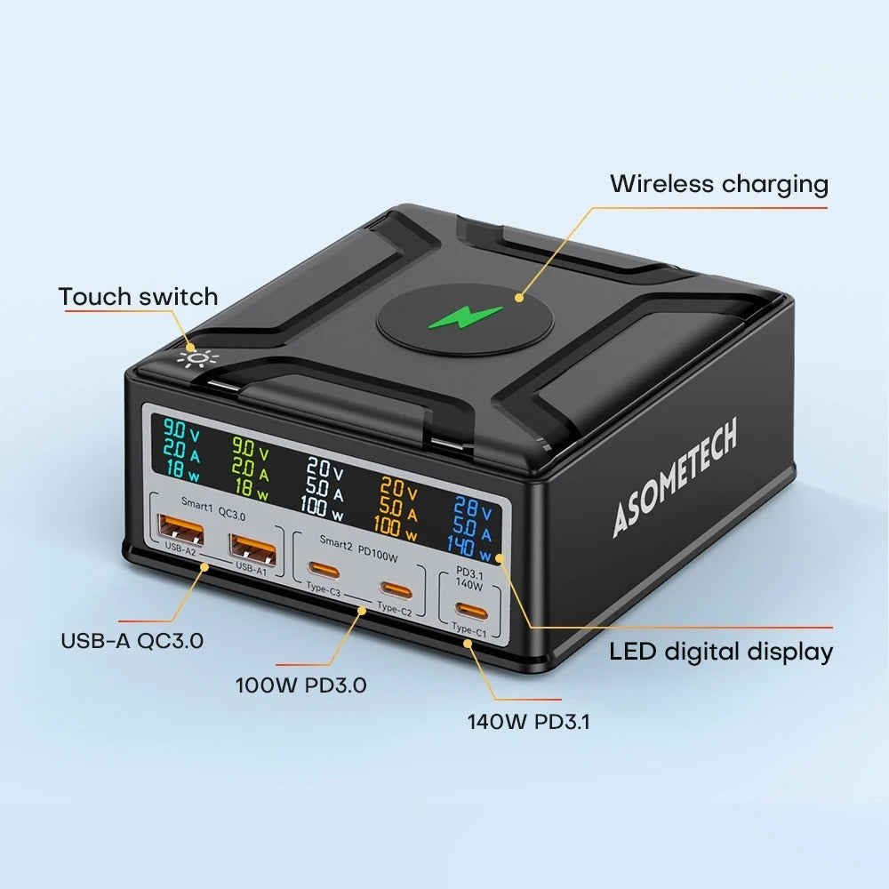 Chargeur de nitrure de gallium PD Charge rapide USB30 chargeur de téléphone portable multi-ports