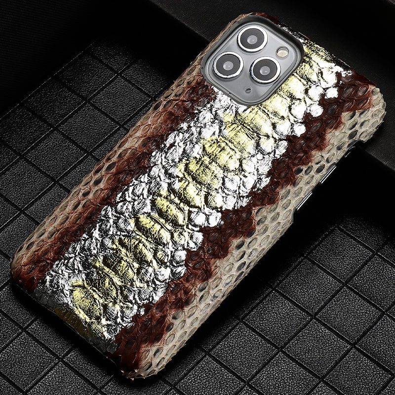 Male Python Leather High-end Luxury Business Phone Case