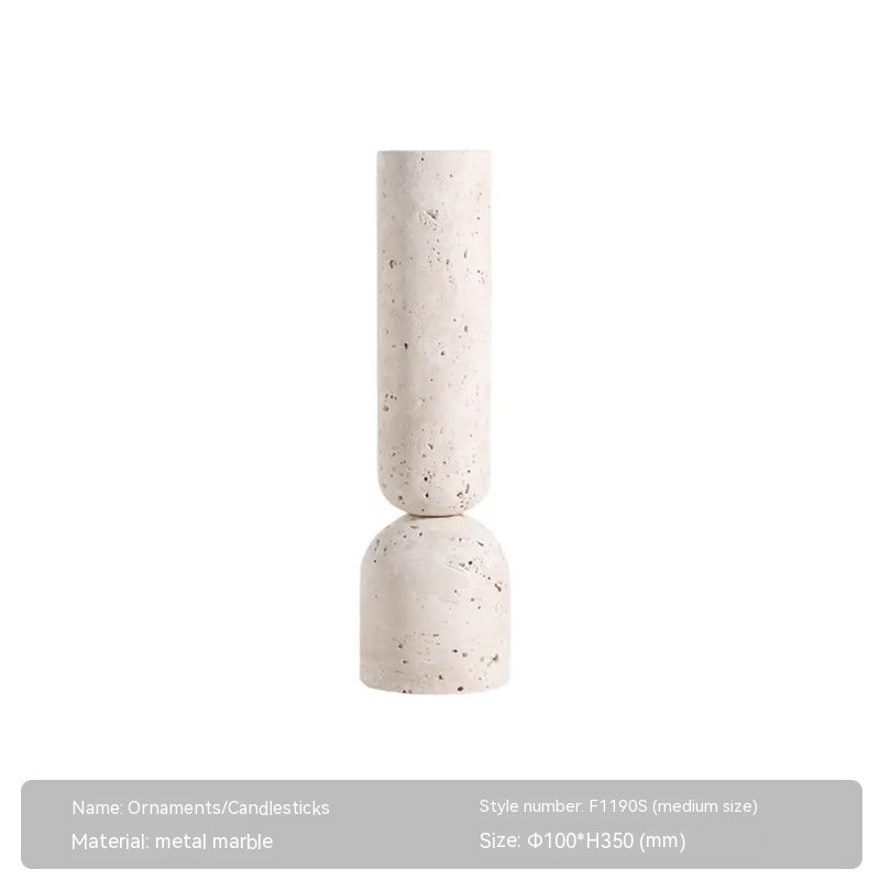 Fanxi Home Quiet Style Creative Marble Candlestick