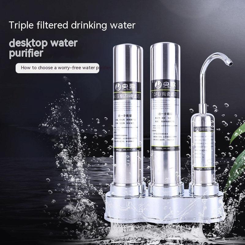 Kitchen Filter Front Faucet Desktop Water Purifier