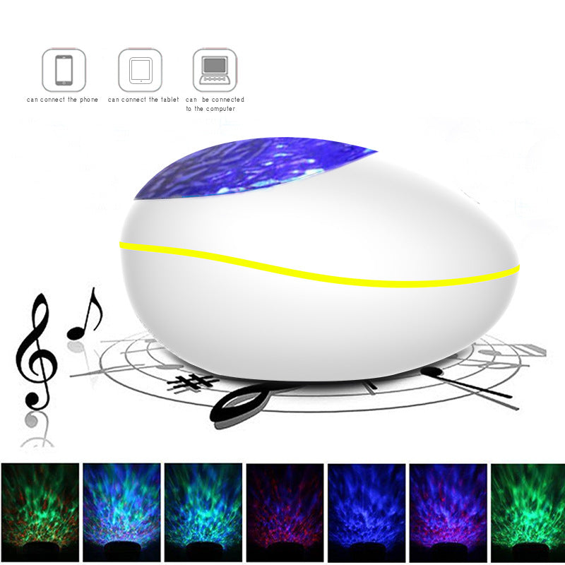 Coversage Ocean Wave Proyector Luz nocturna LED Compatible con Bluetooth Control remoto USB Reproductor de música Altavoz Proyección Aurora Coversage Ocean Wave Proyector Luz nocturna LED Bluetooth-compa