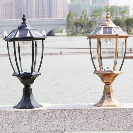 Outdoor Garden Solar Column Head Lamp