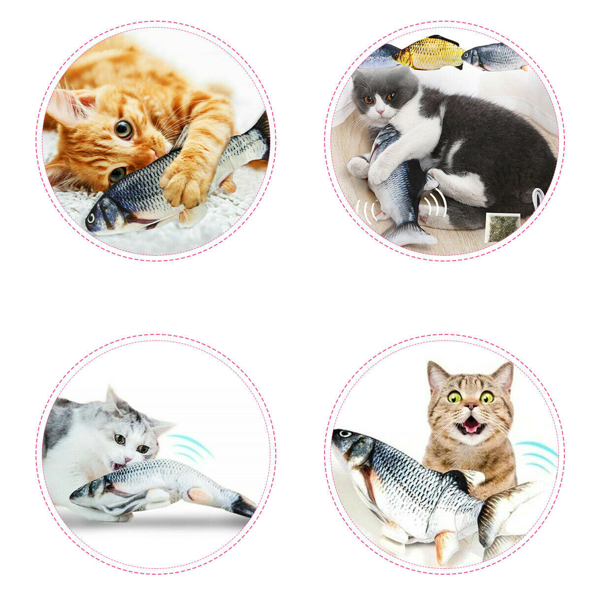 Jouet électronique doux en forme de poisson pour animal de compagnie, jouet électrique pour chat, chargement USB, Simulation de poisson, fournitures de jeu à mâcher amusantes, livraison directe