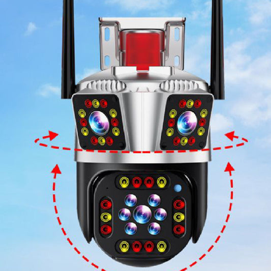 Caméra haute définition panoramique sans fil extérieure à neuf yeux avec boule de pistolet