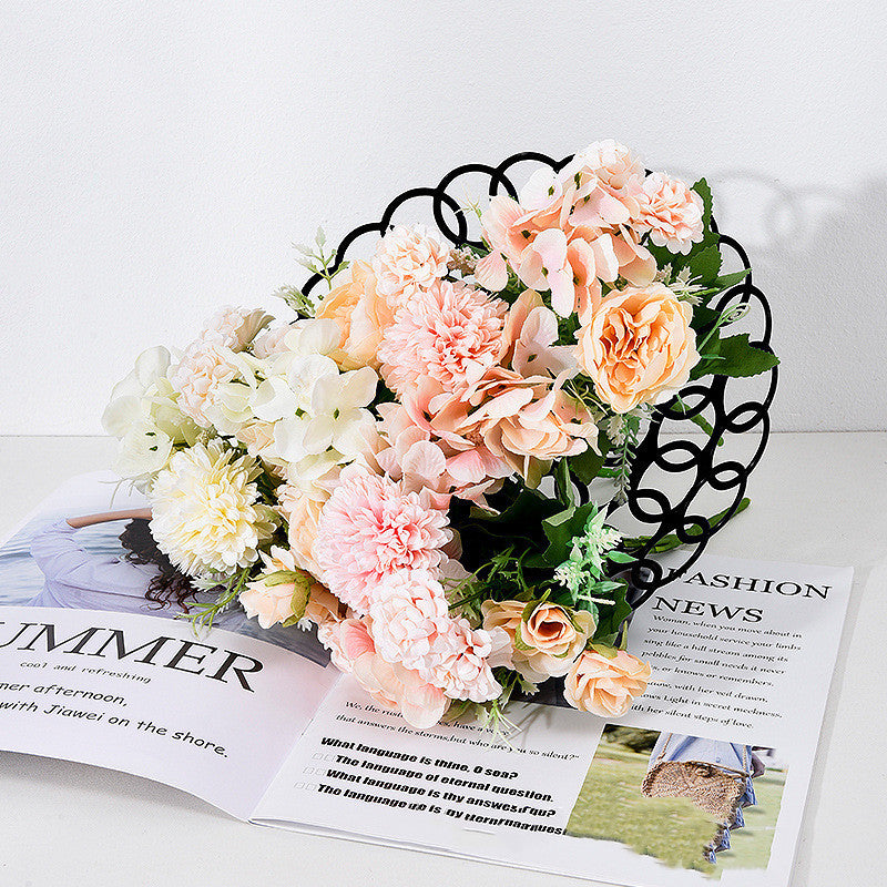 Arrangement floral de doublure de bouquet novice fixe