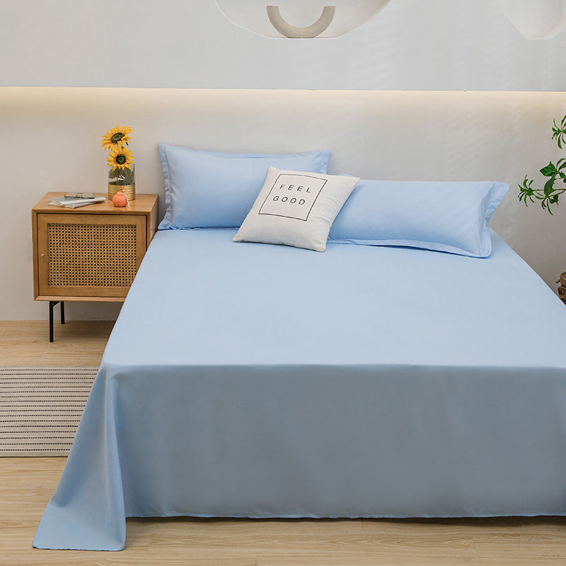 Pure Color Comfort Skin-friendly Cotton FabricAbsorption Breathable Sheets