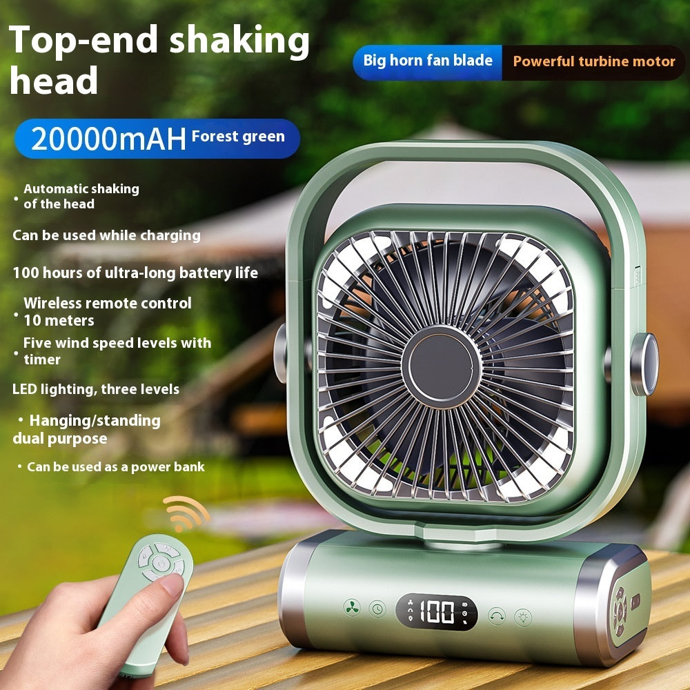 Ventilateur de Camping, circulateur d'air Rechargeable d'extérieur, Portable et polyvalent