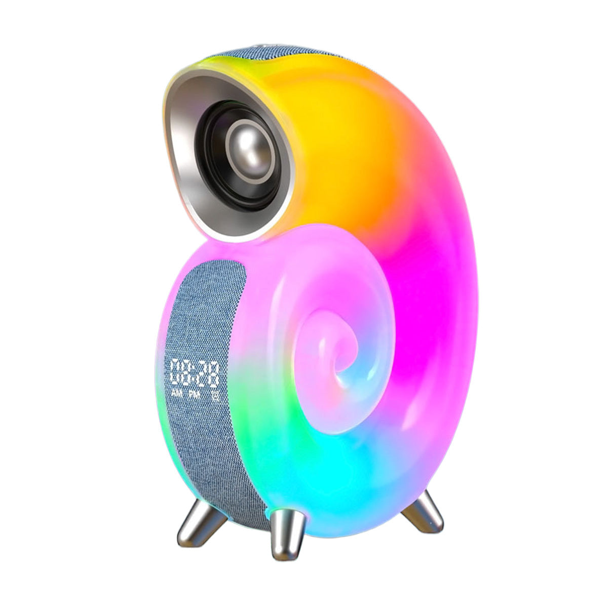 Conque – lumière d'ambiance intelligente RGB, haut-parleur Bluetooth, réveil, lampe à bruit blanc, Machine pour dormir bébé, contrôle par application