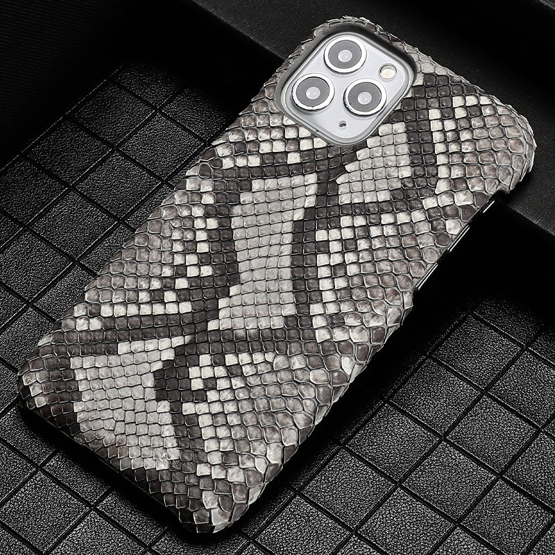 Male Python Leather High-end Luxury Business Phone Case