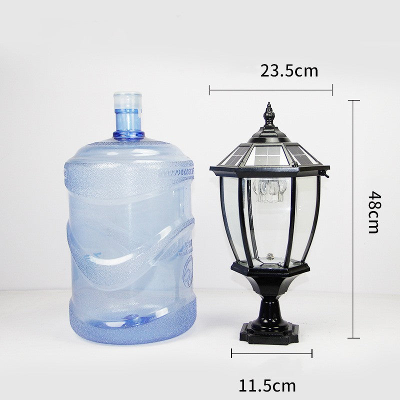 Outdoor Garden Solar Column Head Lamp