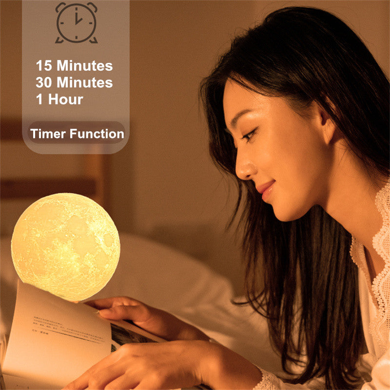 Lampe de lune rotative à lévitation magnétique pour dormir dans la chambre à coucher