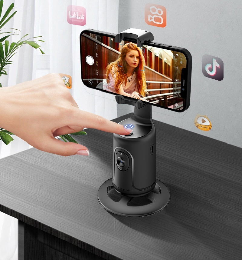 Gimbal de suivi automatique du visage à 360 degrés, support de téléphone intelligent AI pour smartphone, vidéo, vlog, stabilisateur en direct, trépied