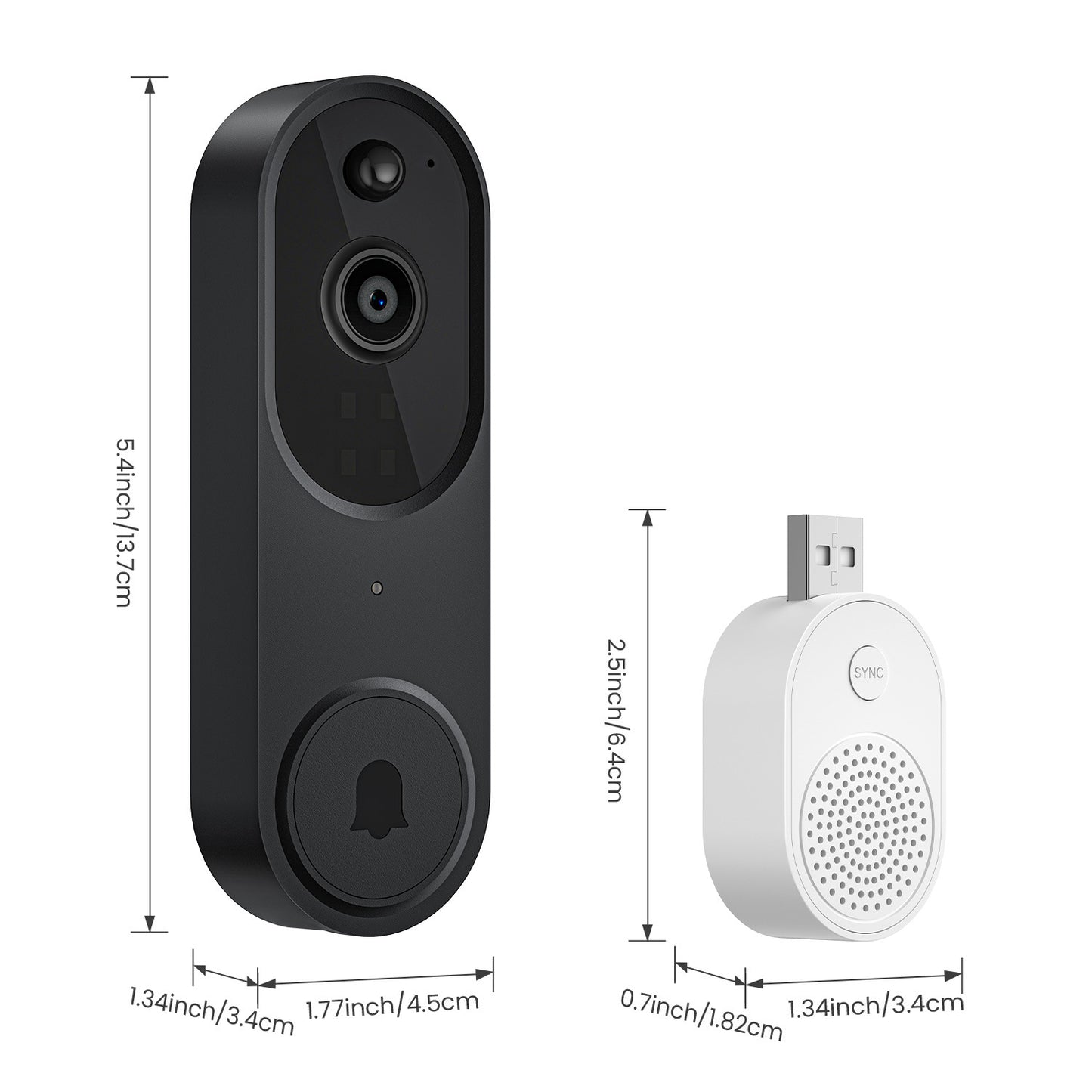 Cámara inalámbrica con timbre visual inteligente M50