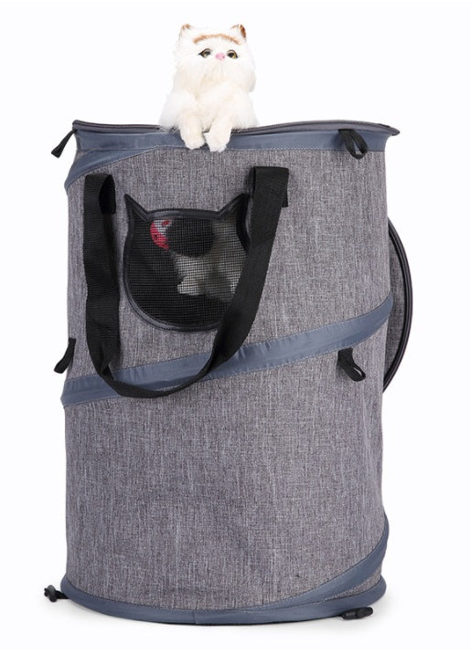 Sac de transport pliable pour chien et chat, voyage en plein air, Tunnel pour chat, jouets portables, porte-chiot, litière pour chat, lit de couchage, nid