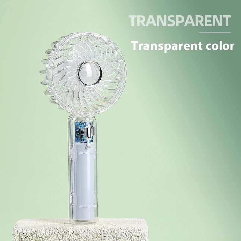 Ventilateur portatif transparent, sourdine de troisième vitesse avec base