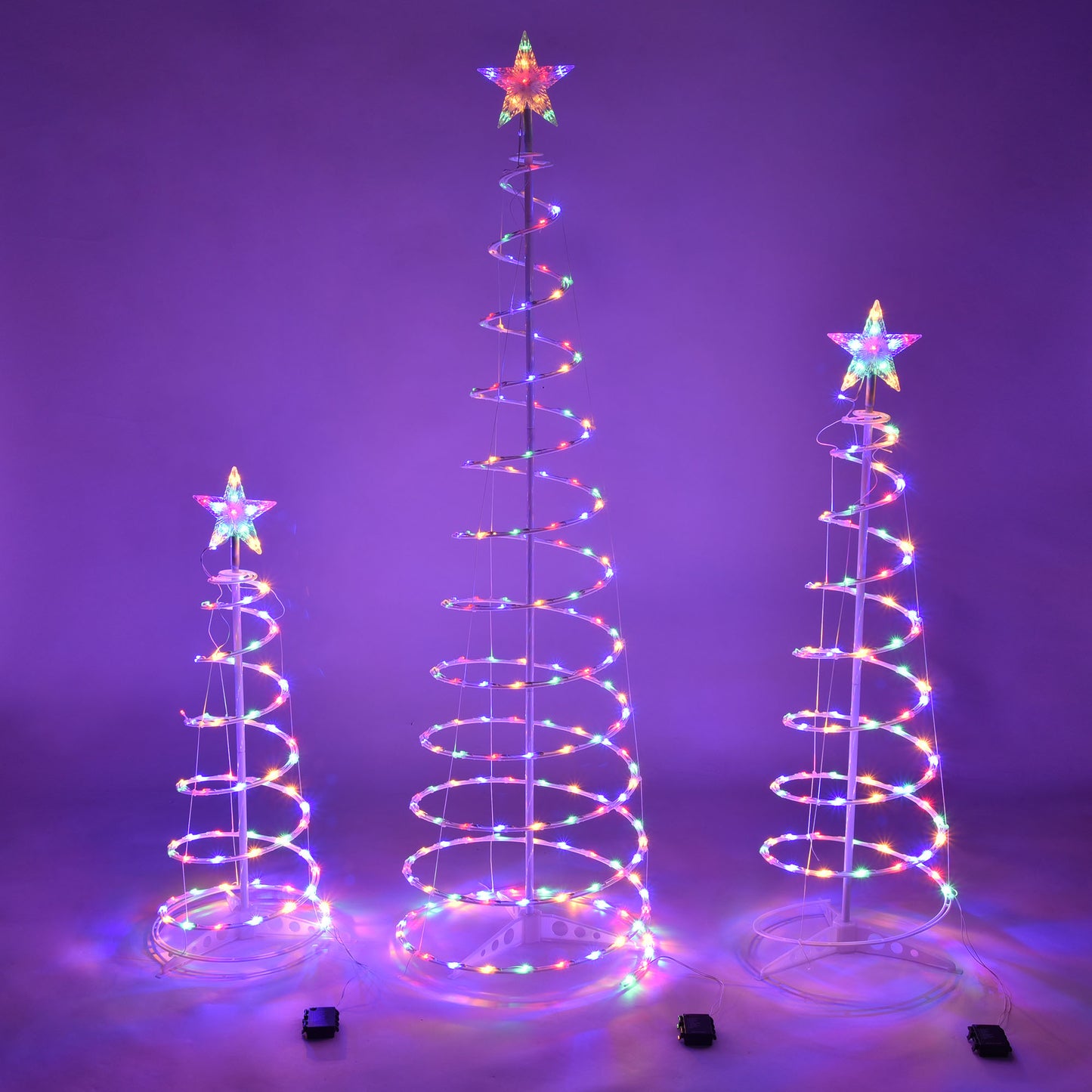 Lumière LED pour arbre de noël en spirale, nouveau Style, lumières de décoration intérieure et extérieure pour arbre en spirale de noël 