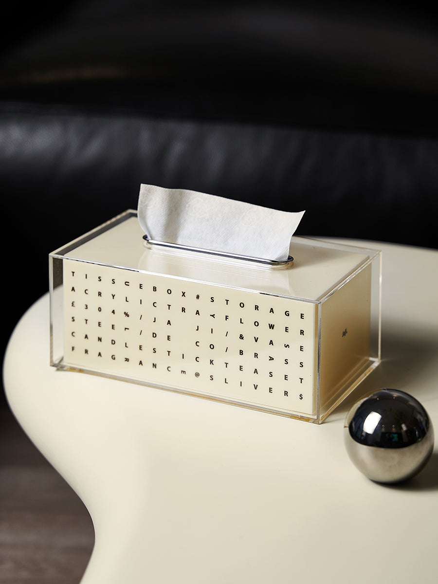 Extremely Minimalist Acrylic Creative Tissue Box