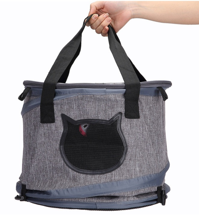 Bolsa de transporte plegable para perros y gatos, túnel para viajes al aire libre, juguetes, transportadores portátiles para cachorros, arena para gatos, cama para dormir, nido