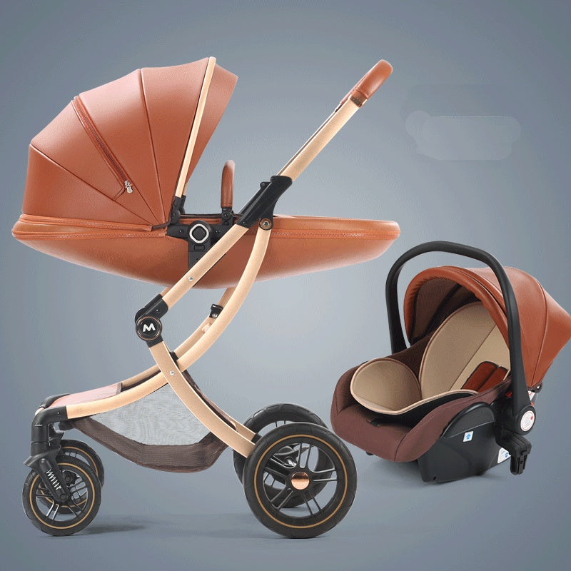 Nouveau Poussette de luxe pour bébé avec siège auto