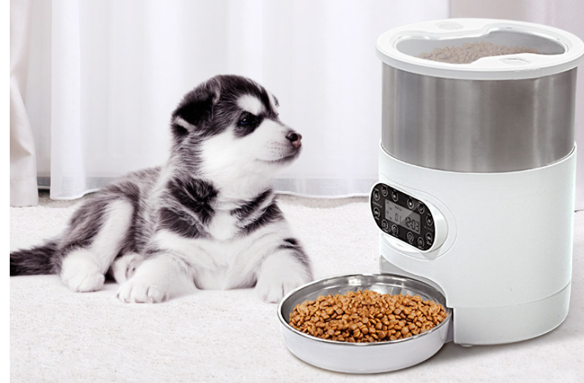 Smart APP Pet Feeder Cat And Dog Food Automatic Dispenser Stainless Steel Bowl Cats And Dogs With Recording Timing Feeding