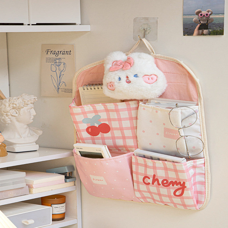 Wall Dormitory Storage Hanging Desk Bedside Mobile Phone Cloth Bag