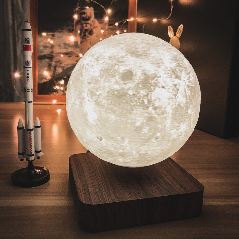 Lampe de bureau à sustentation magnétique lune