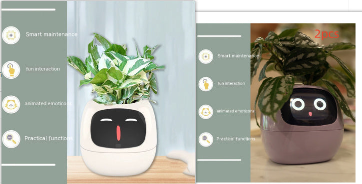 Facial Expression Control Intelligent Flower Pot