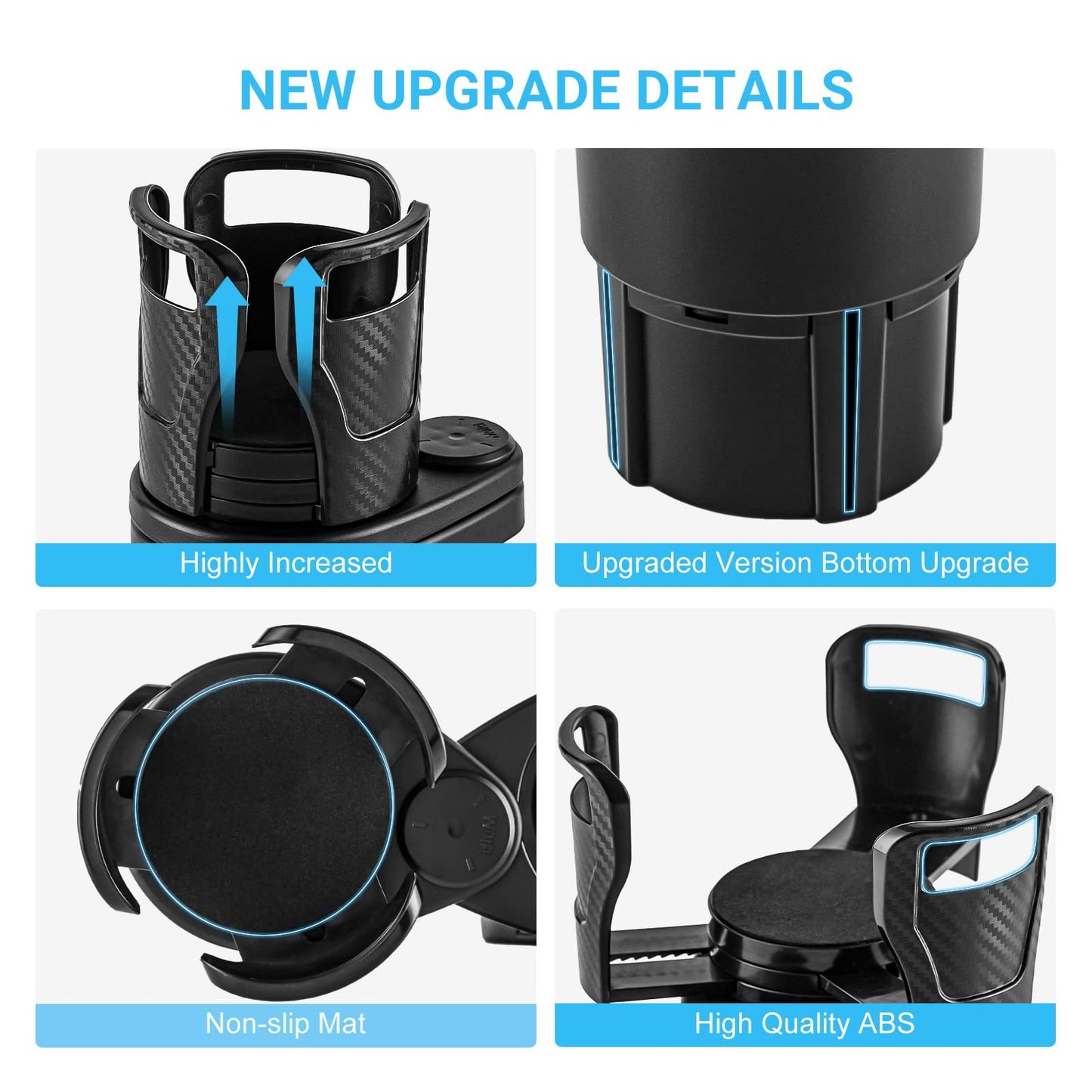 Soporte para botella de agua para coche, soporte para vasos giratorio de 360 ​​grados, gafas de sol, organizador de teléfono, almacenamiento, accesorios de Interior de coche