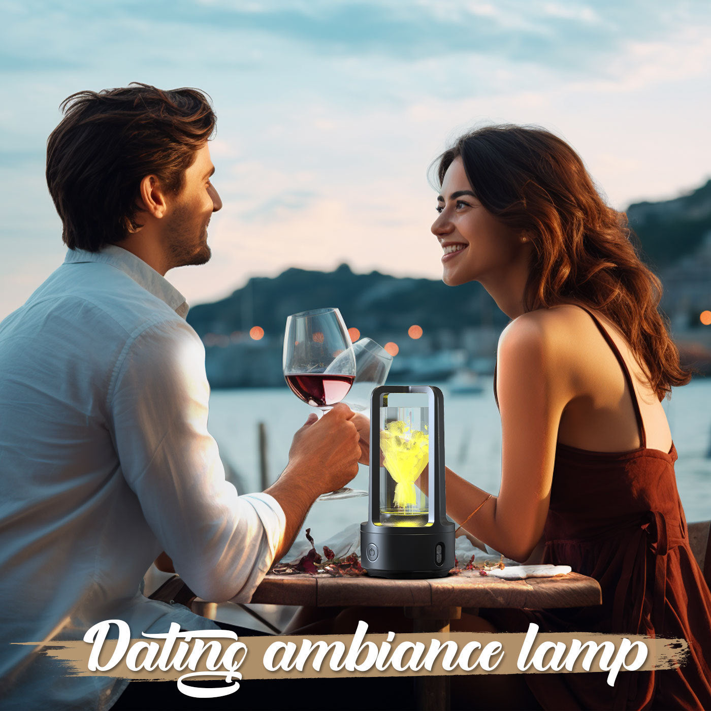 Lampe en cristal acrylique audio créative 2 en 1 et haut-parleur Bluetooth Cadeau de Saint-Valentin Lampe de nuit tactile