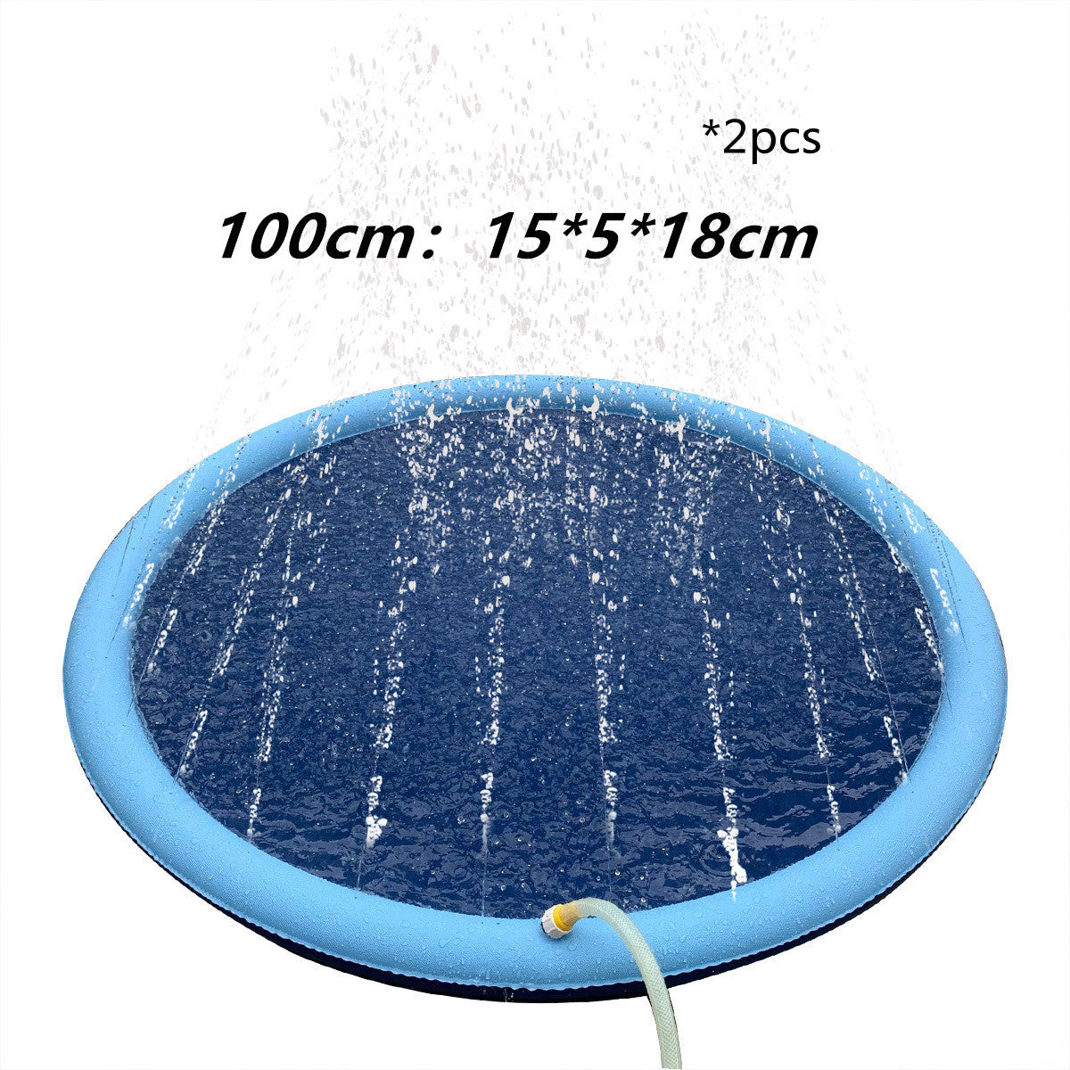 Tapis anti-éclaboussures antidérapant pour enfants et animaux de compagnie, jouets aquatiques d'extérieur pour piscine, tapis de jeu amusant pour fontaine d'arrière-cour