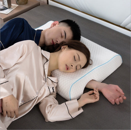 Almohada para parejas, almohada arqueada para abrazar con espuma viscoelástica de rebote lento para almohada de mano con reposabrazos