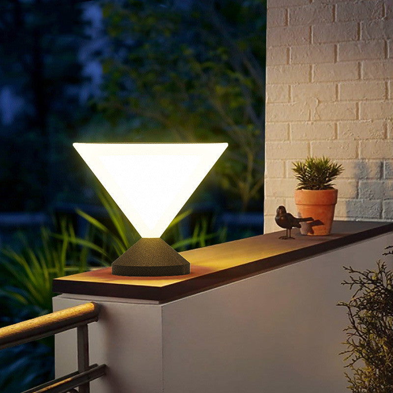 Lampe solaire lampadaire jardin lumière extérieure étanche Simple