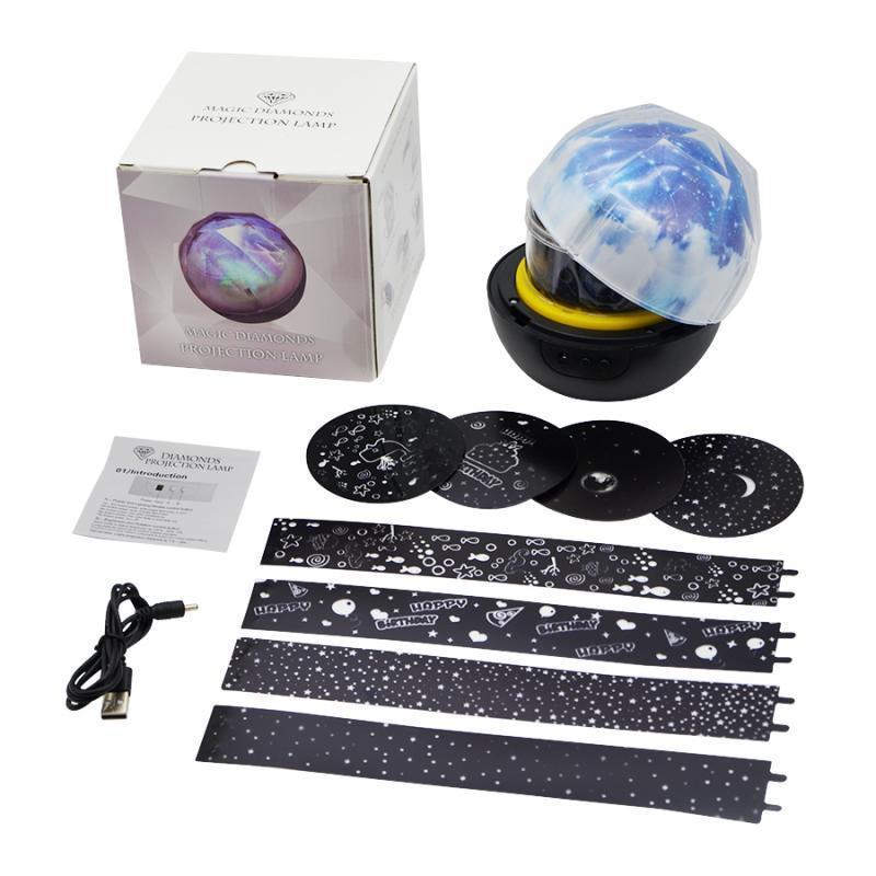 Ciel étoilé veilleuse planète projecteur magique terre univers lampe à LED coloré rotation clignotant étoile enfants bébé cadeau de noël