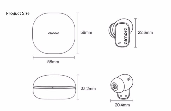 Effet sonore actif d'espace de réduction de bruit de casque de Bluetooth de petite poudre