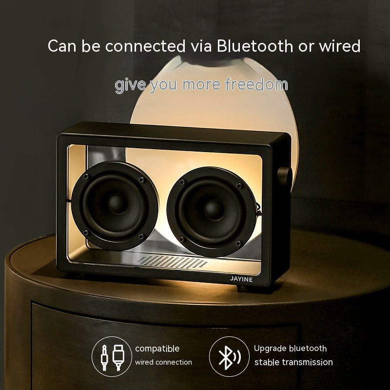 Nouveau Haut-parleur Bluetooth haute fidélité Audio Transparent rétro