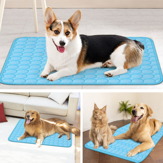 Tapis rafraîchissant pour animaux de compagnie, coussin pour chien, chat, chiot, couverture pour l'été, lit de couchage pour chien, tapis rafraîchissant pour animaux de compagnie