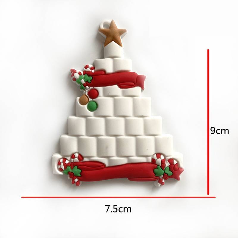 Family Christmas Tree PVC Pendant Decoration