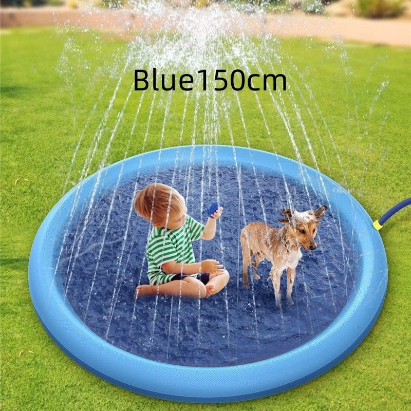 Tapis anti-éclaboussures antidérapant pour enfants et animaux de compagnie, jouets aquatiques d'extérieur pour piscine, tapis de jeu amusant pour fontaine d'arrière-cour