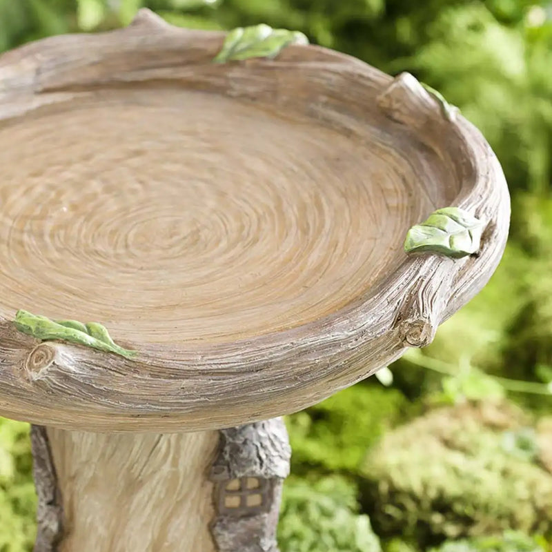 Ornements de jardin artisanaux en résine de tournesol, bain d'oiseaux en polyrésine