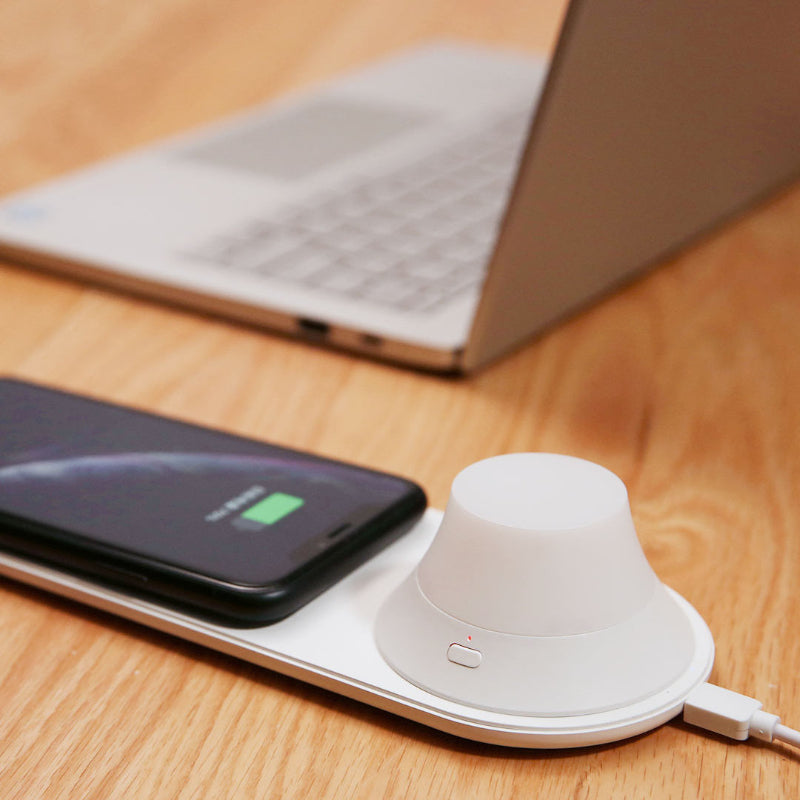 Chargeur sans fil intelligent pour téléphone, veilleuse, aspiration magnétique, charge rapide