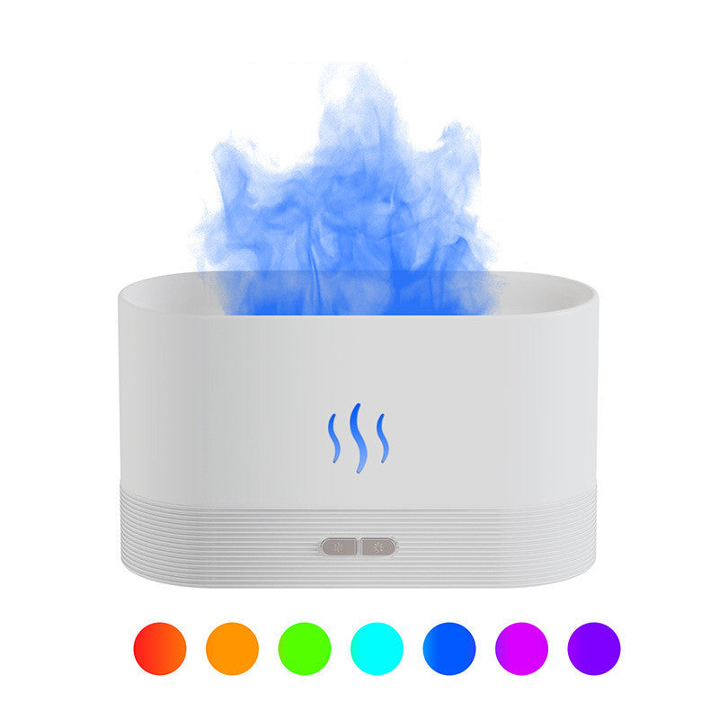 Diffuseur d'arôme avec humidificateur de brume légère de flamme, diffuseur d'aromathérapie avec Protection d'arrêt automatique sans eau pour Spa, maison, Yoga, bureau