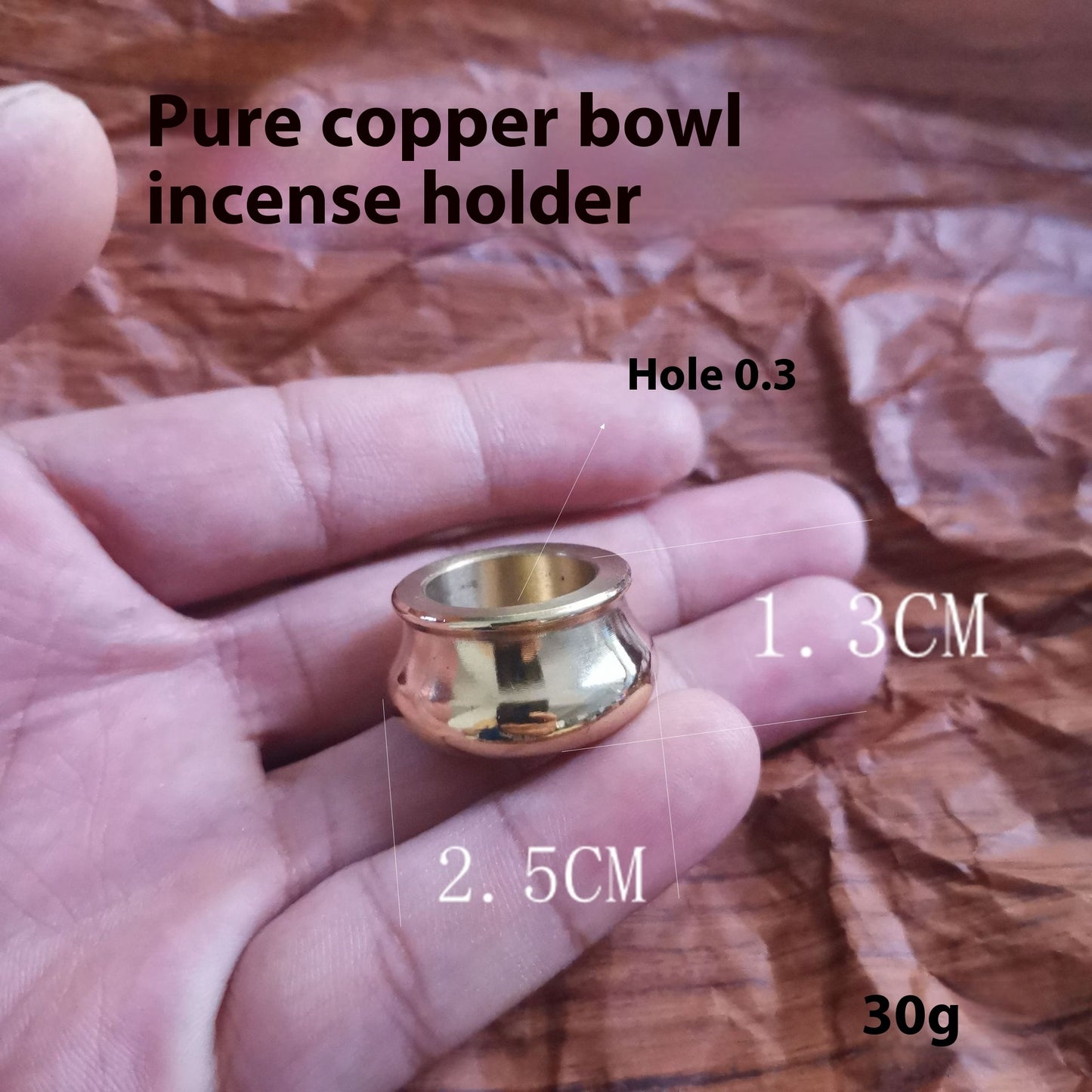 Brass Gourd Incense Base Nine-hole Incense Holder Device Censer Creative Line