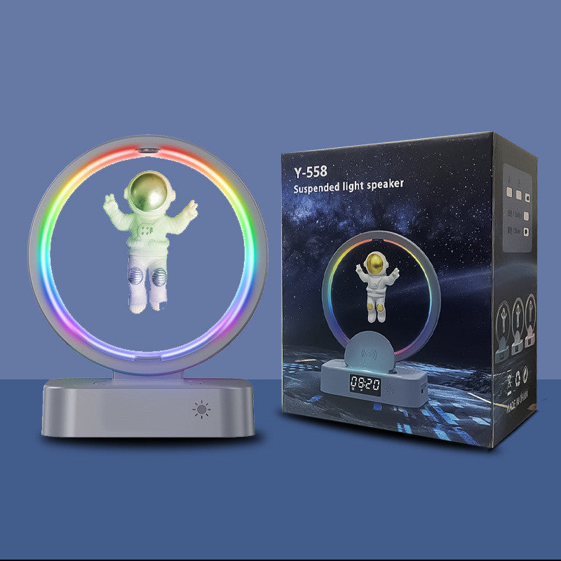 Magnetic Levitation Bluetooth Speaker Astronaut Home RGB Mini Radio TWS Sound Box Outdoor Wireless Subwoofer TF AUX USB