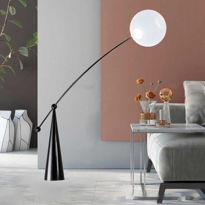 Lampadaire boule lumineuse luxe personnalité pêche