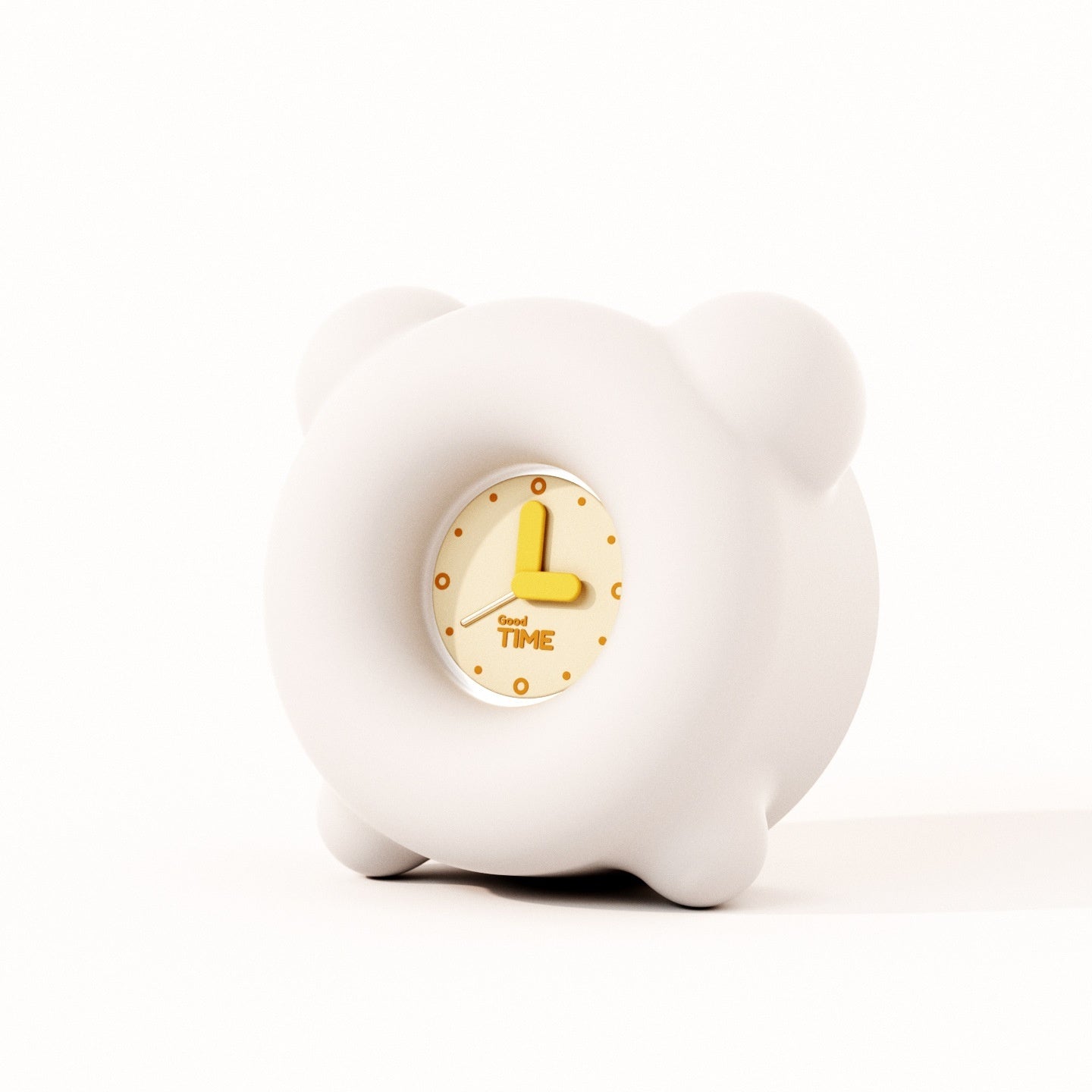 Cartoon Alarm Clock Silicone Light Bedside Pat Small Night Lamp